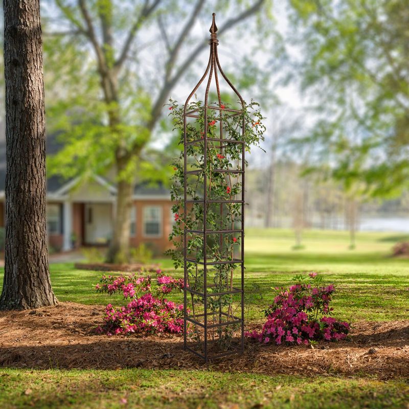 Metal Garden Obelisks