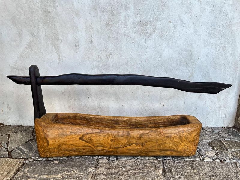 Log Planter Trough