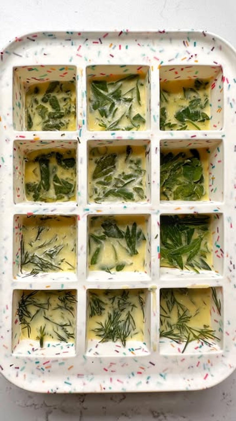 Freeze In Ice Cube Trays