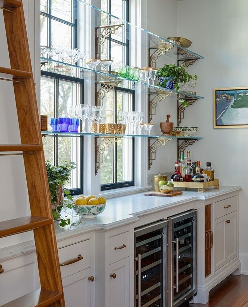 Floating Window Shelves
