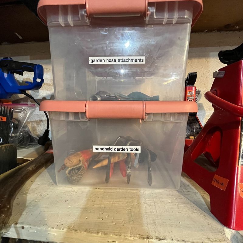 Garden Tool Cleaning Station