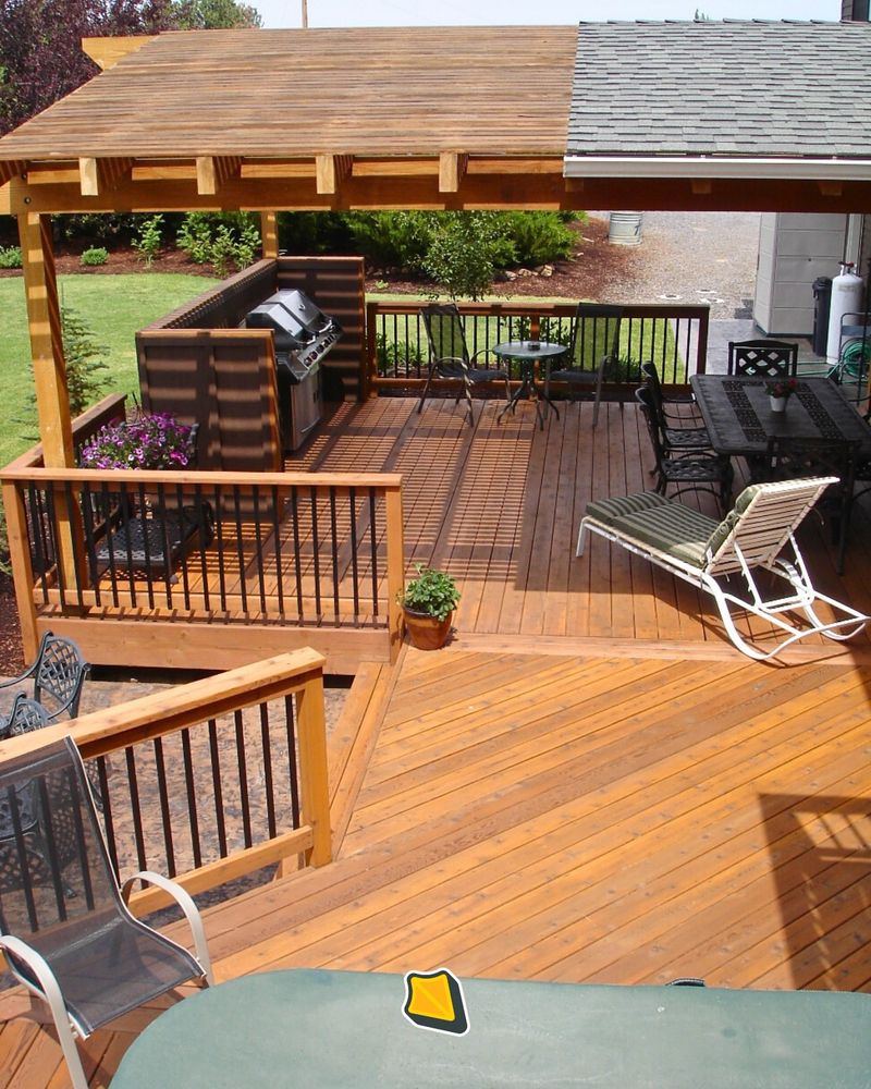 Multi-Level Porch with Distinct Zones