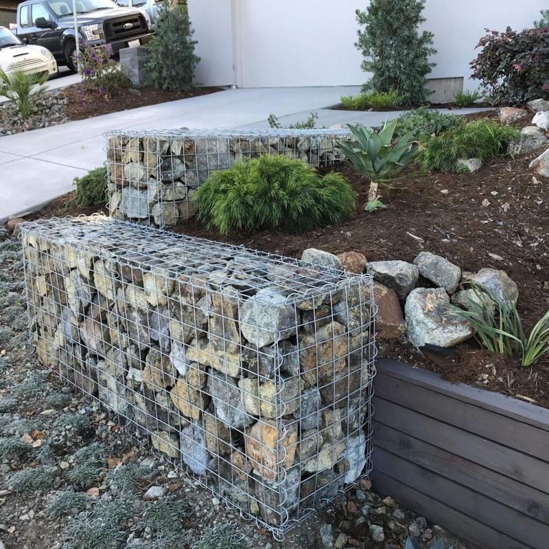 Gabion Wire Rock-Filled Walls