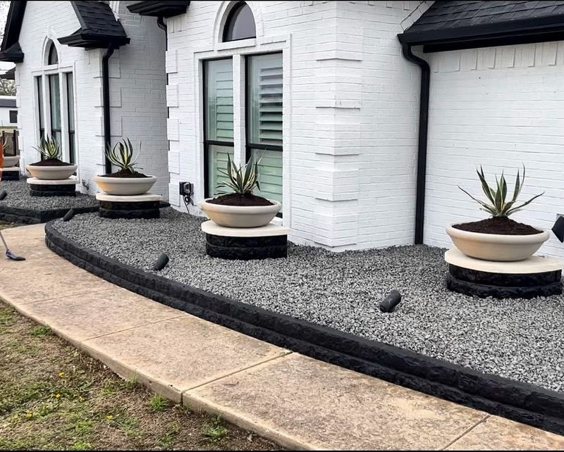 Painted Garden Edging