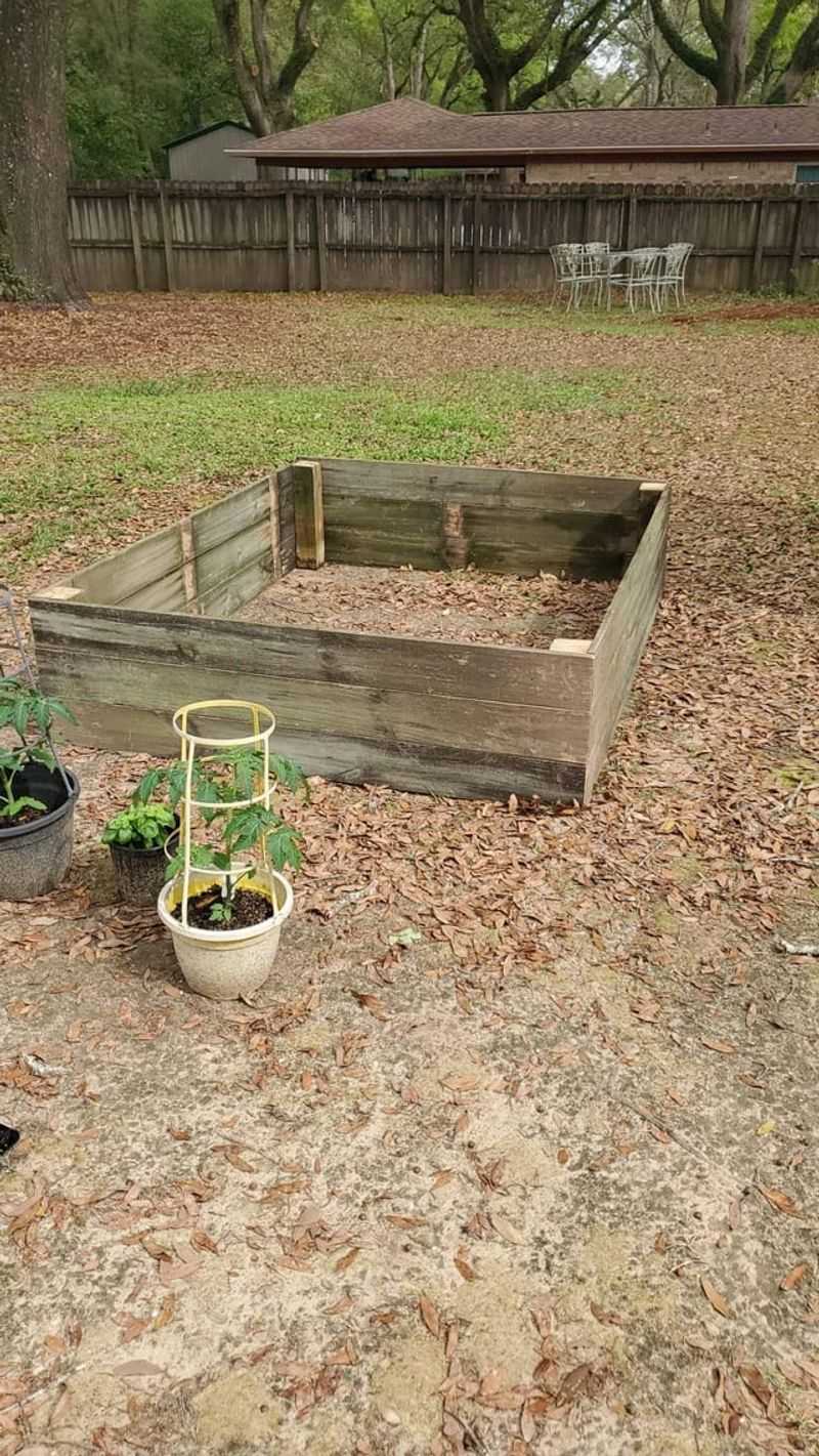 Weathered Wood Raised Beds