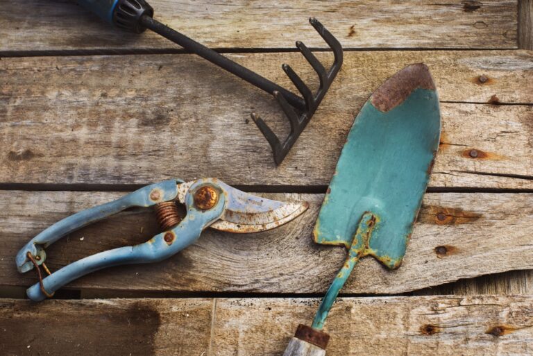 rusty garden tools (featured image)