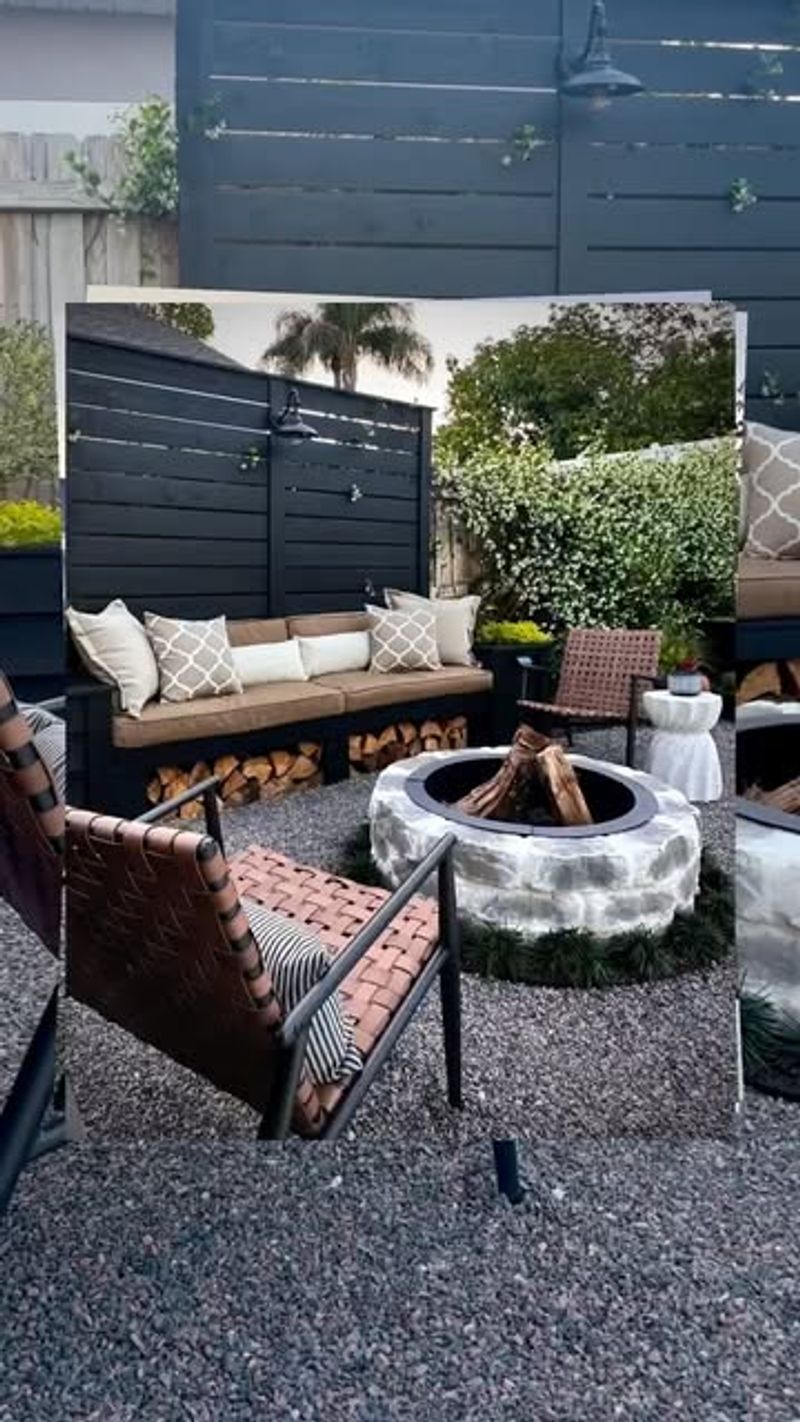 Wrought Iron Table Firepit