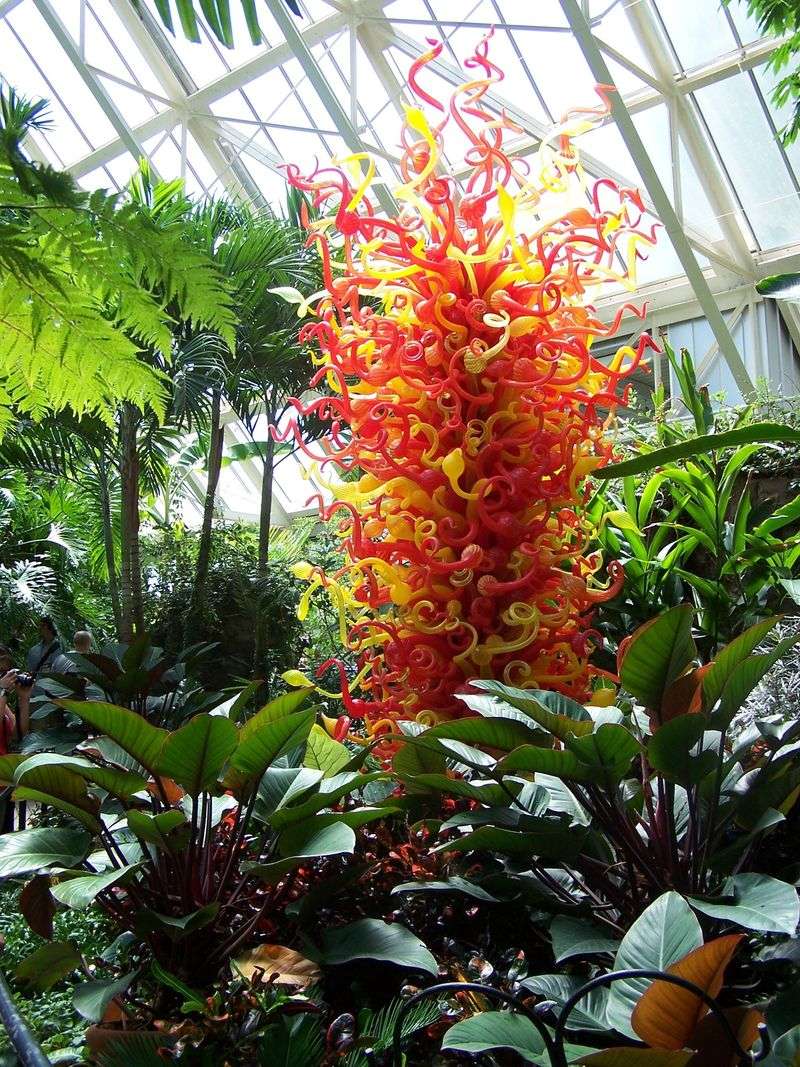 Conservatory's Glass Art And Rare Plants