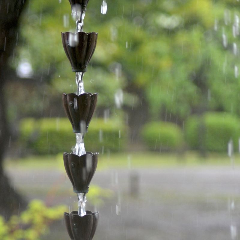 Install A Rain Chain Water Director