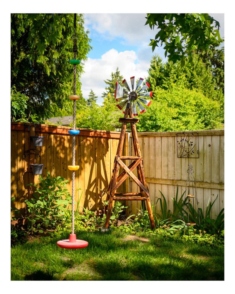 Broken Or Faded Decorative Windmills