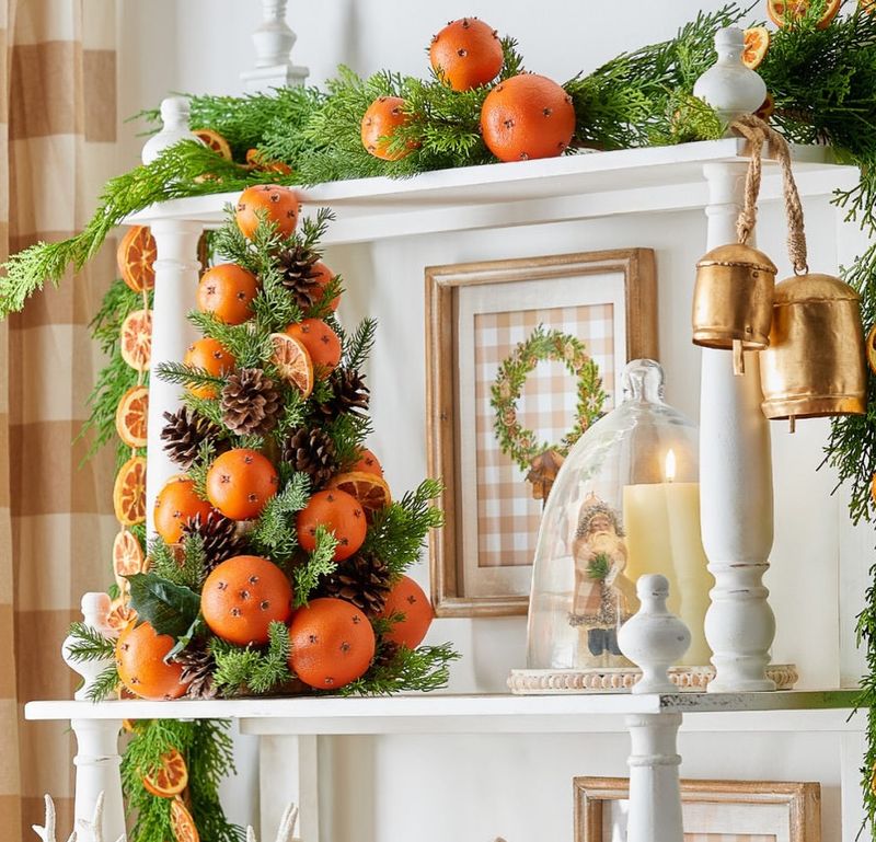 Seasonal Fruit and Pinecone Medley