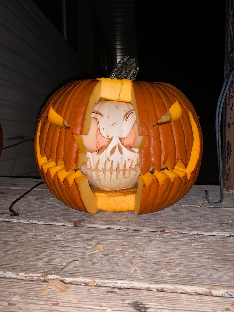 Ski Lodge Pumpkin Lanterns