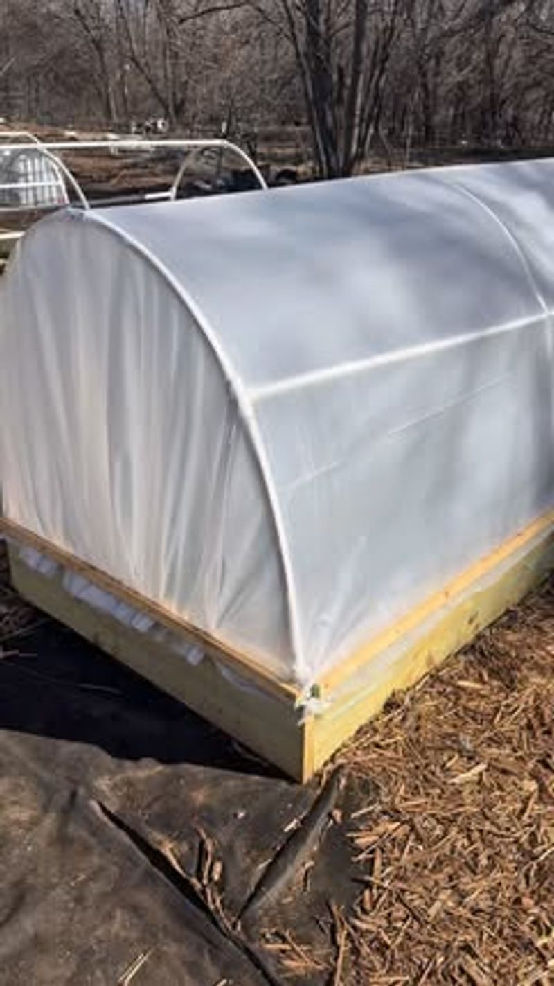 Cover Frame With Plastic Sheeting