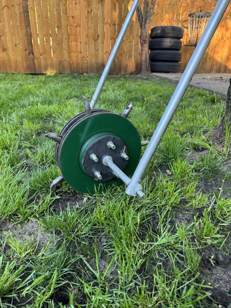 Aerate Compacted Lawn Areas