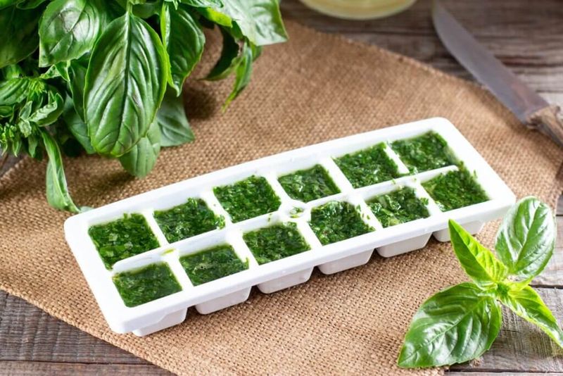 Make Herbal Ice Cubes