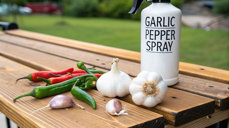 Homemade Garlic And Hot Pepper Spray