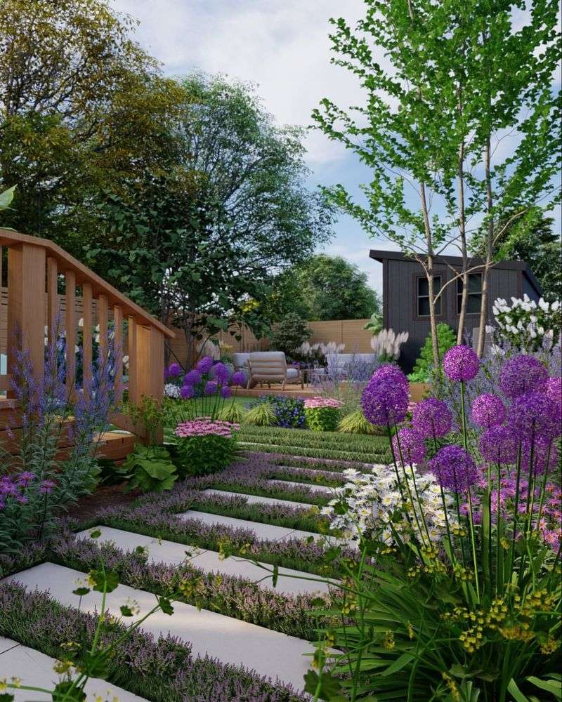 Backyard Fence Line Gardens