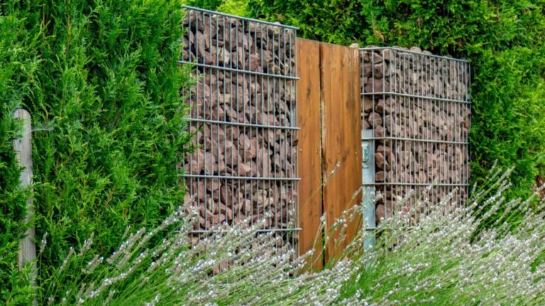 Gabion privacy wall