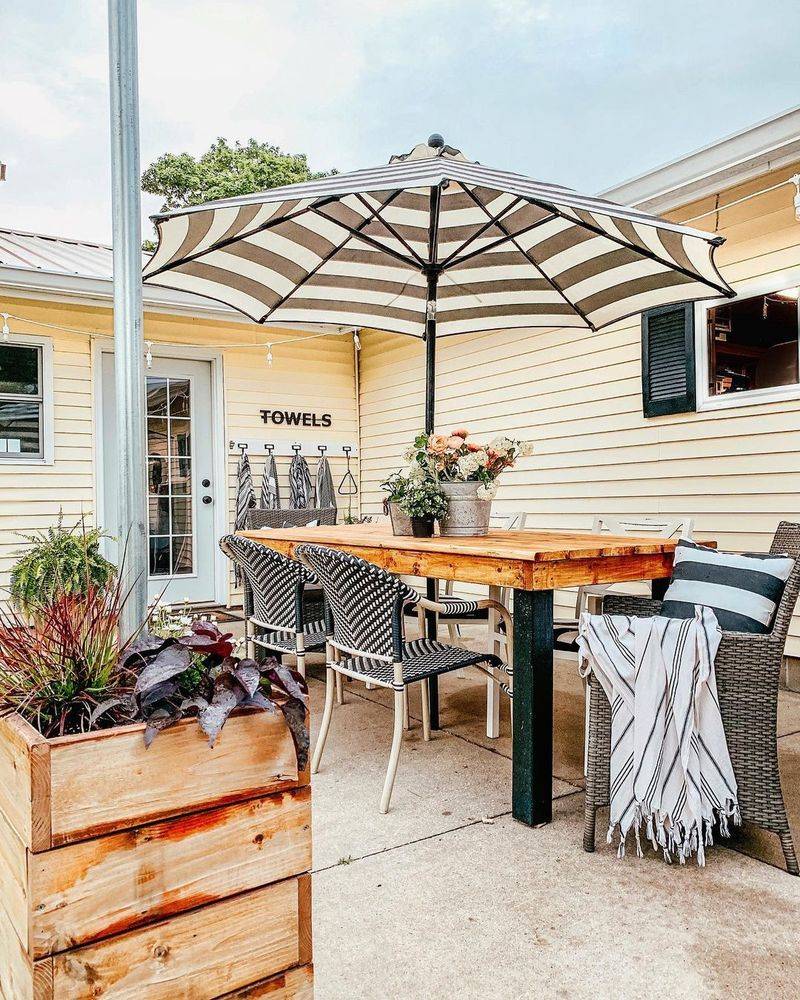 Patio Umbrella Shade Cloth Support