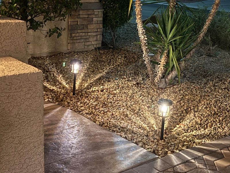 Solar-Powered Stake Lights
