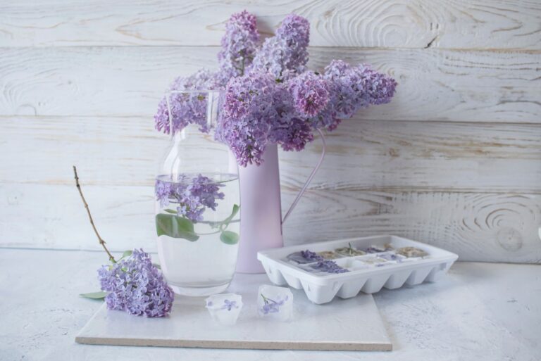 lilac flower preservation ice cubes (featured image)