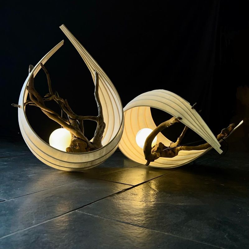 Glowing Garden Sculptures