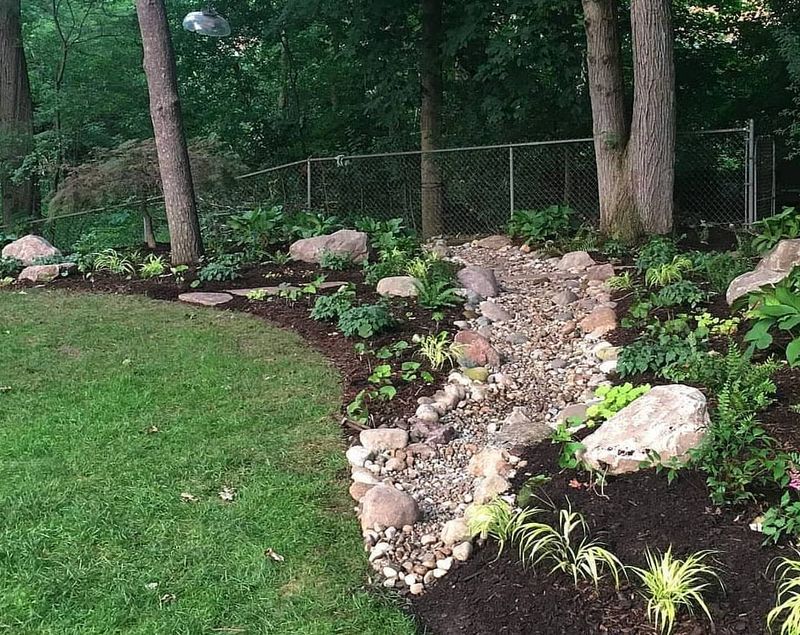 Create Dry Creek Beds For Water Channels