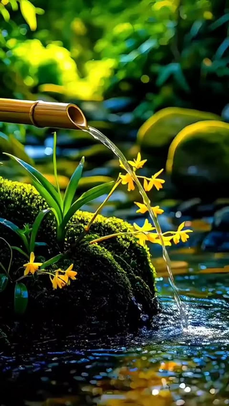Bamboo Water Features (Shishi-odoshi)