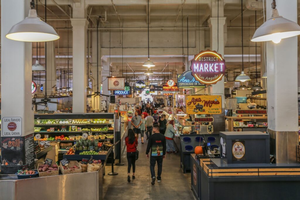 Los Angeles Original Farmers Market Blends Gourmet Food With Hollywood ...
