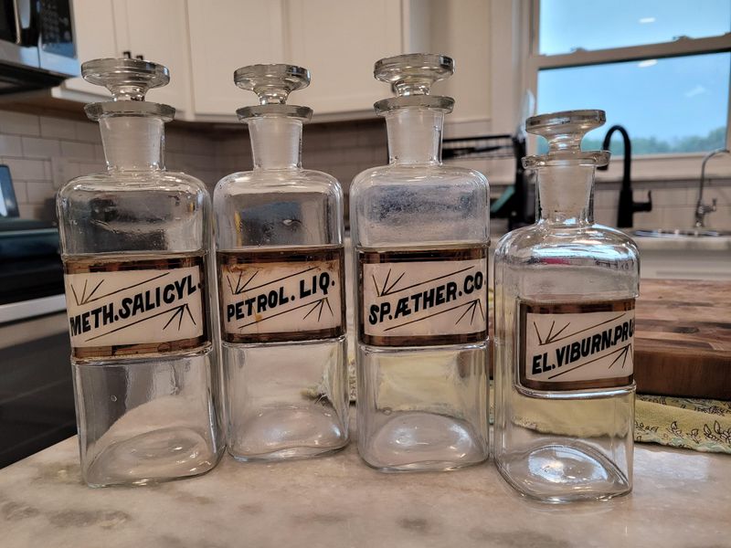 Vintage Apothecary Bottle Collection