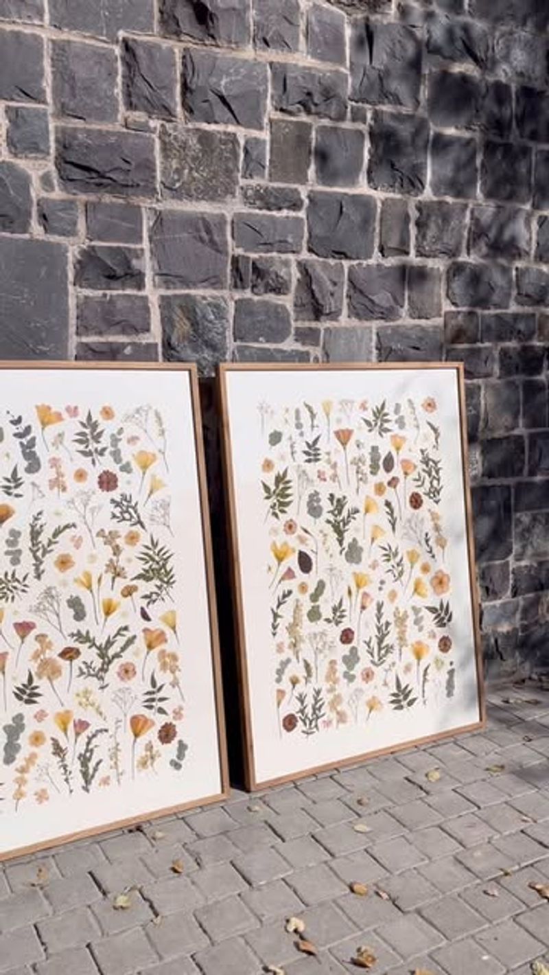 Pressed Flower Wall Art