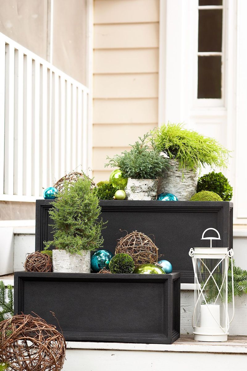 Painted Wooden Crate Arrangement