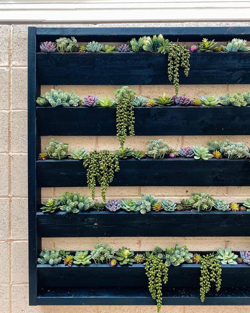 Cinder Block Vertical Garden