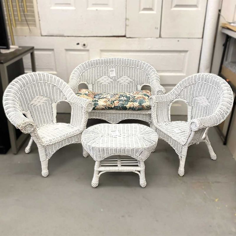 Wicker Loveseat Wildlife Habitat