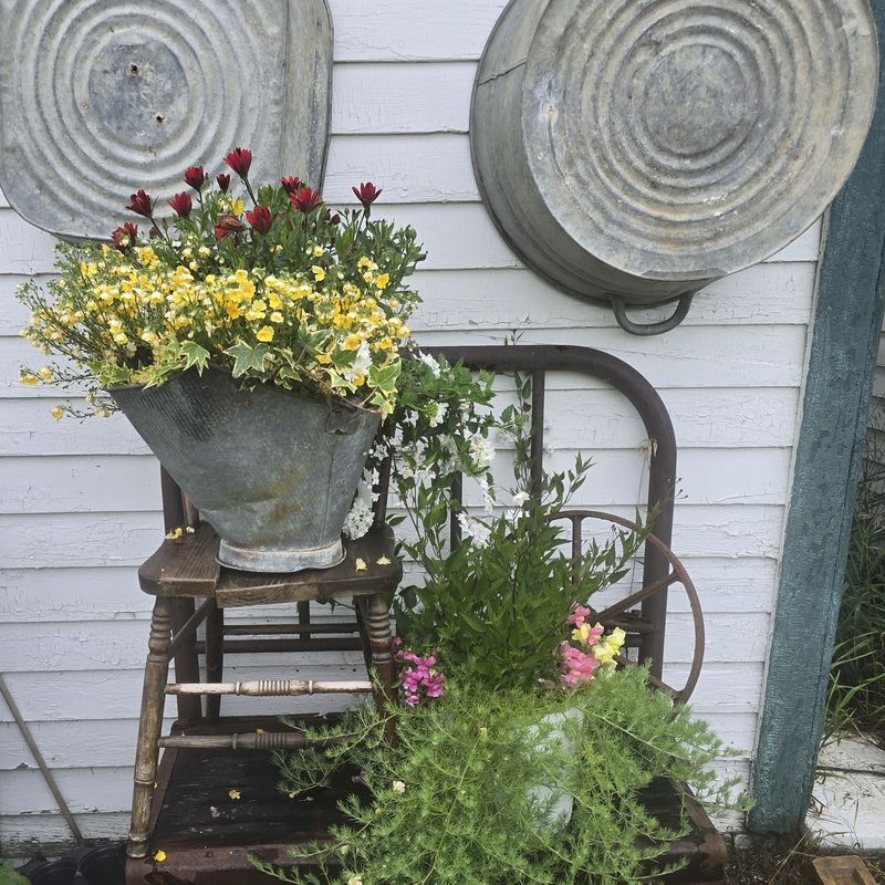 Repurposed Container Gardens