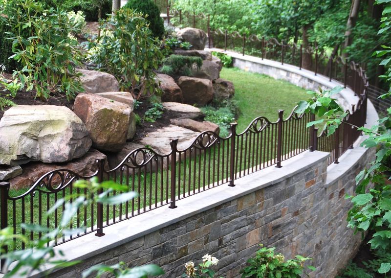 Stone and Wrought Iron