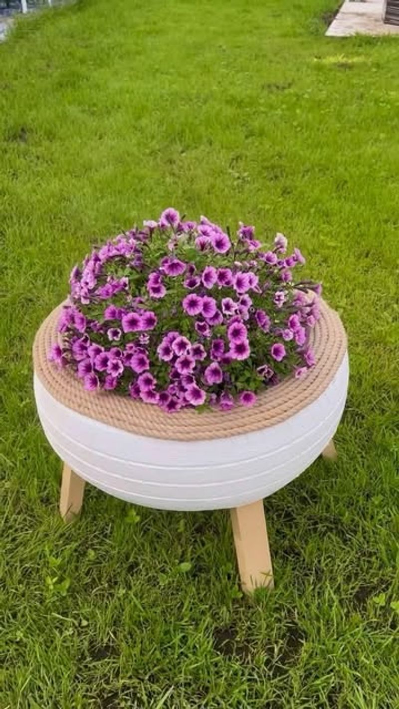Recycled Tire Planters