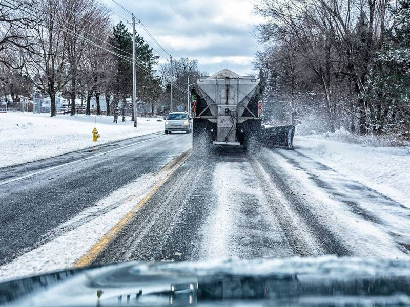 Road Salt Contaminated Snow