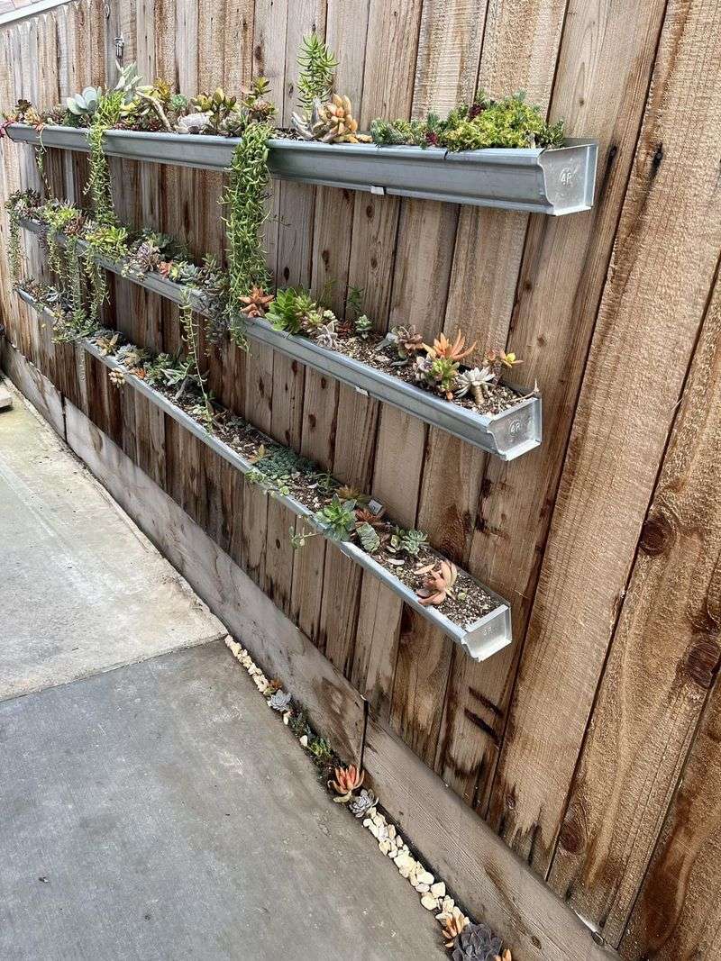 Hanging Gutter Garden