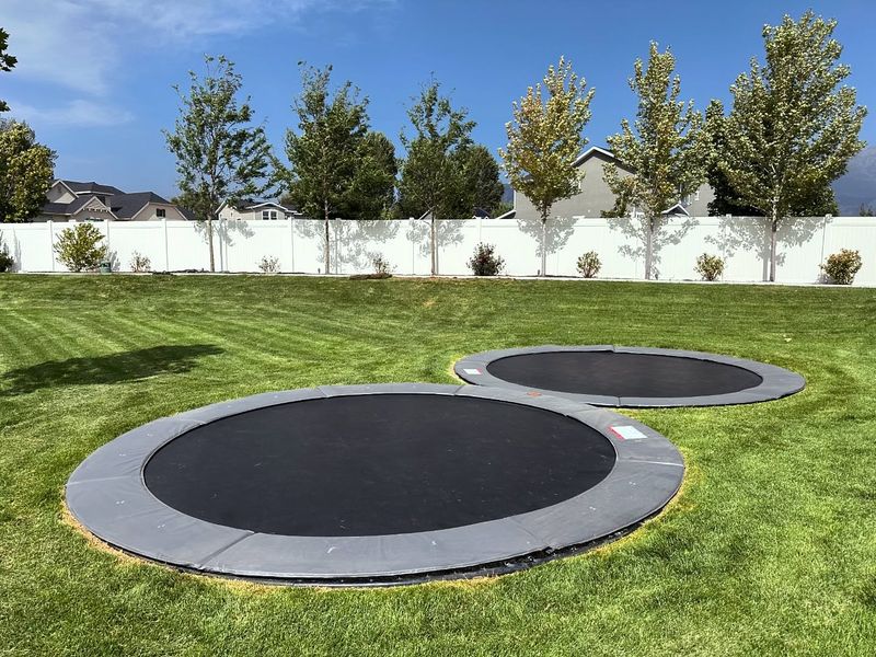 Unfenced Trampolines