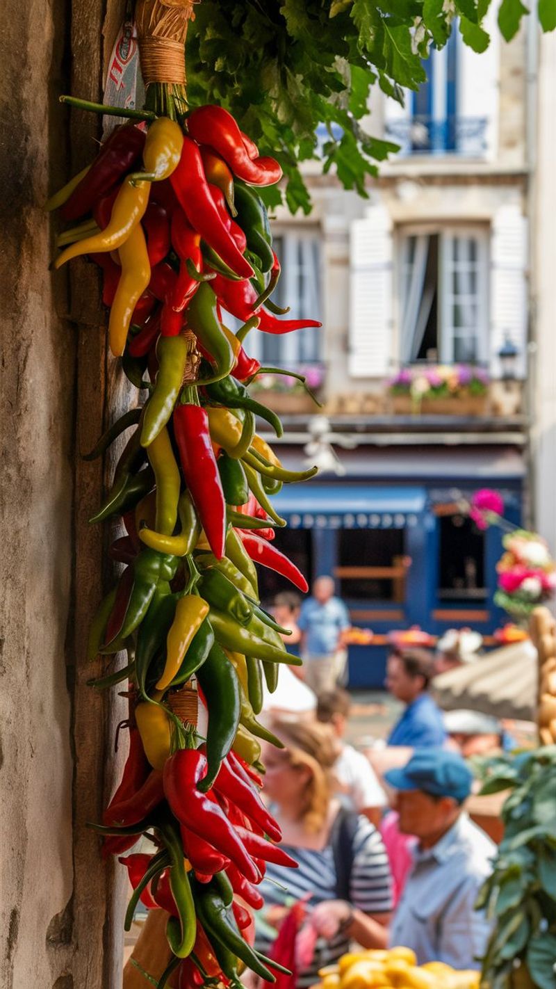 Chili Peppers Adding Spice And Color To Market Stalls
