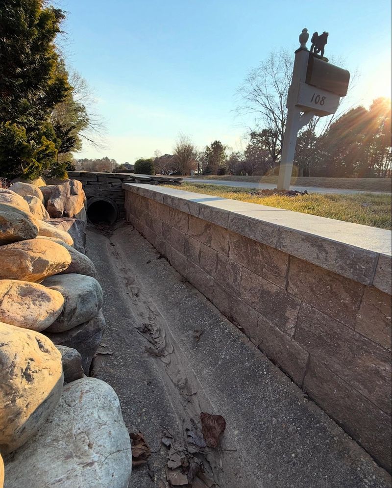 Create Drainage Ditches Around Borders