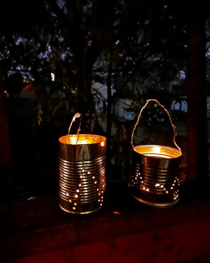 Wire-Handled Hanging Lanterns