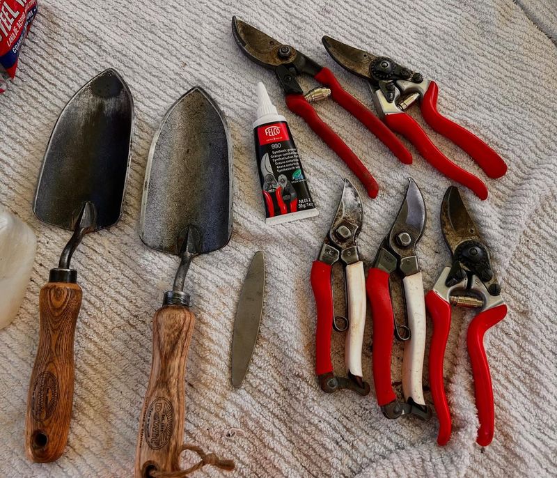 Clean And Sharpen Garden Tools