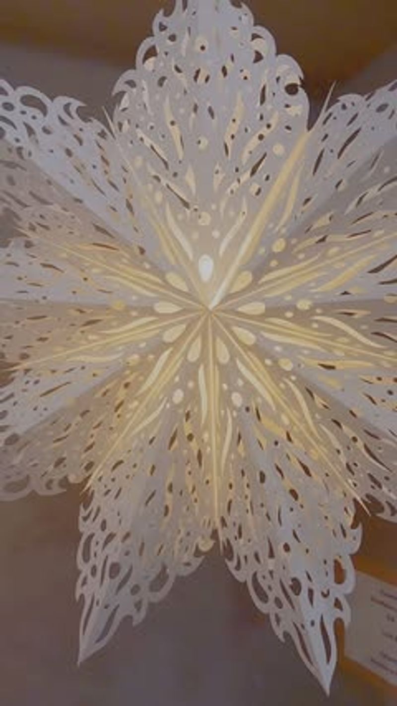 Snow Flake Cut-Out Lanterns
