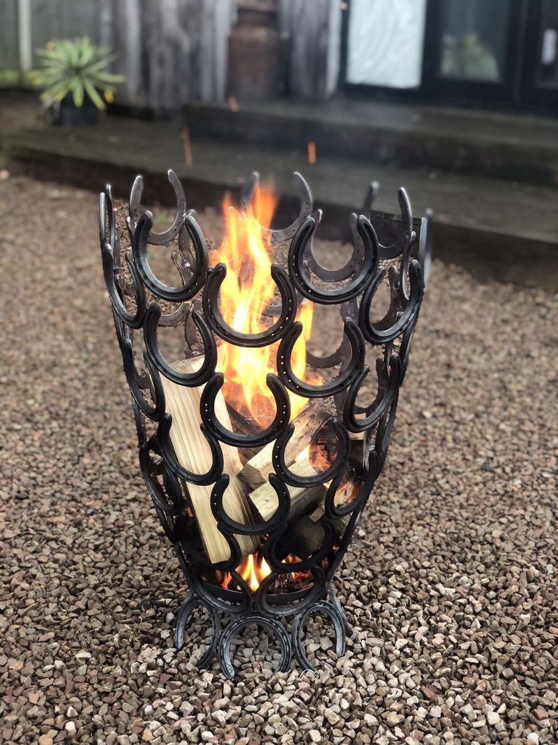Horseshoe Wood-Burning Stove