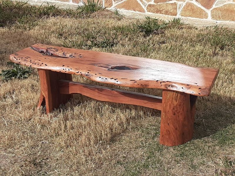 Mesquite Wood Garden Benches