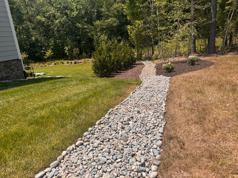 Gravel Drainage Pathway