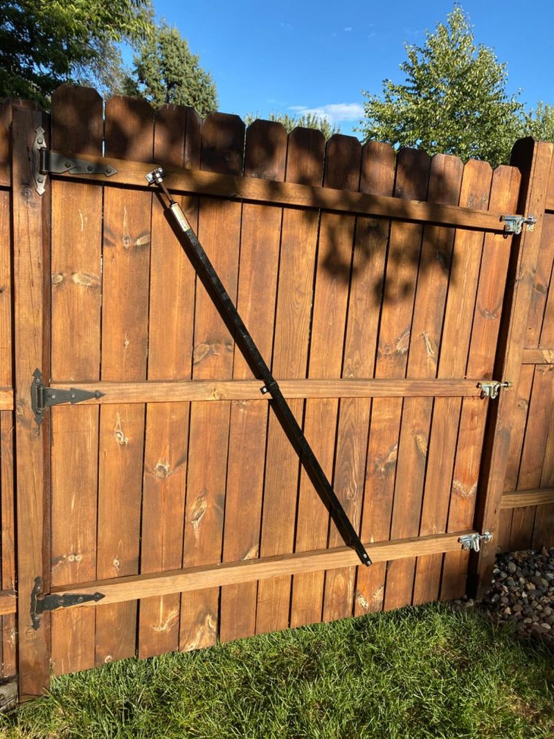 Stabilize Wobbly Fence Sections With Cross Braces
