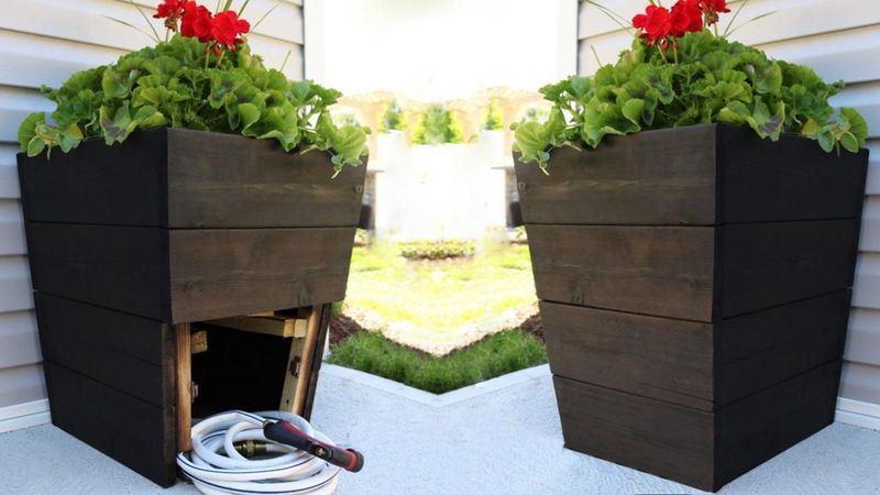 Hidden Hose Storage Pot